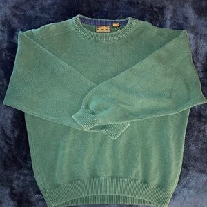 eddie bauer sweater forest green